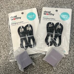 Black Charging Cables - 2 Pack